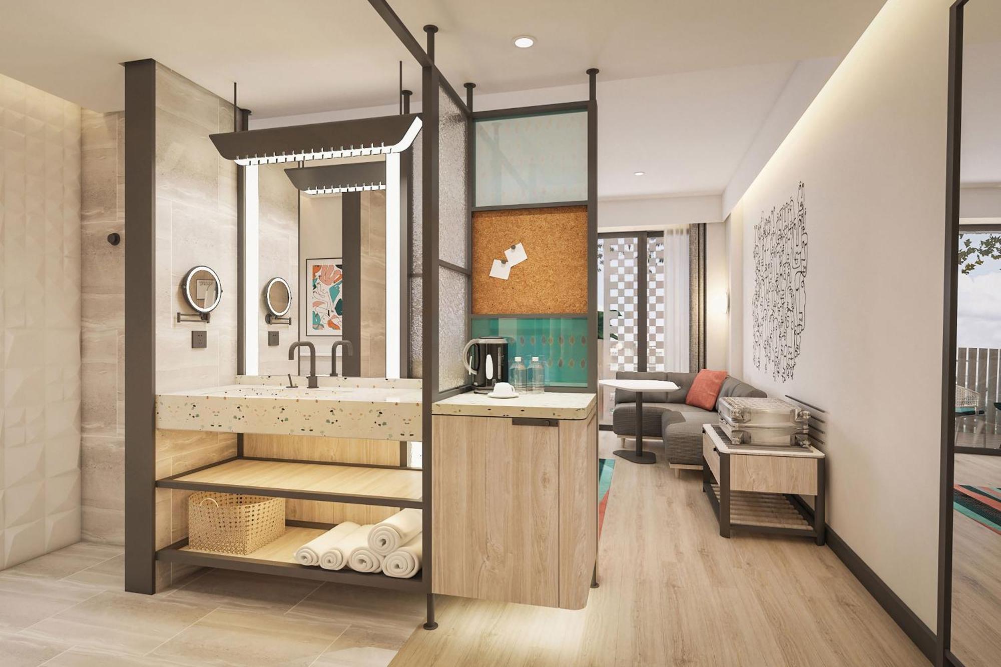 Aloft Room 1 King Bed capacity Fun Activities