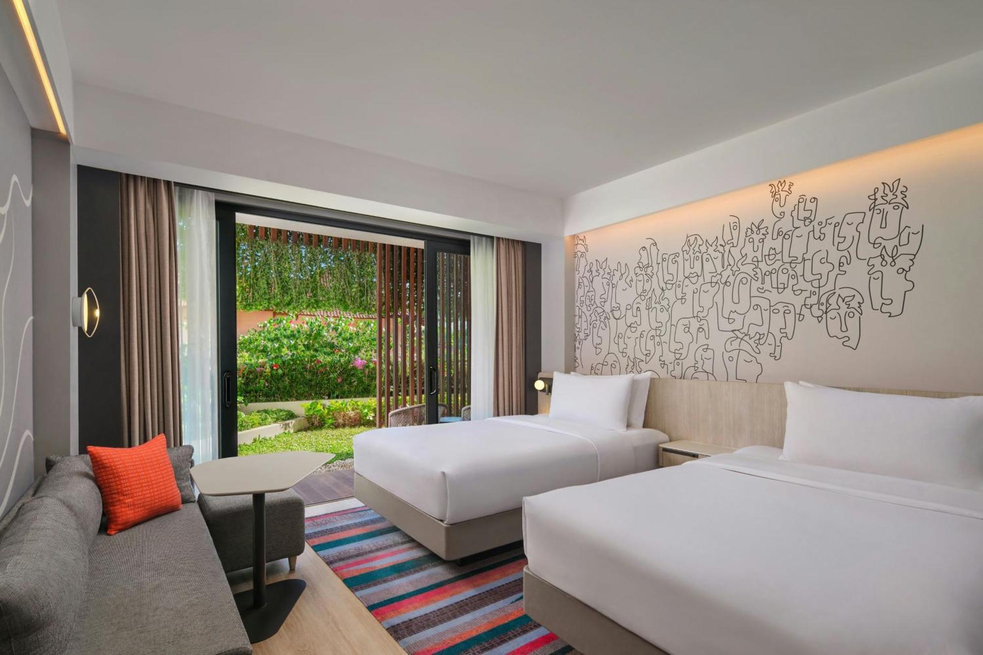 Aloft Garden View 2 Double Beds capacity & below 12 yo Fun Activities