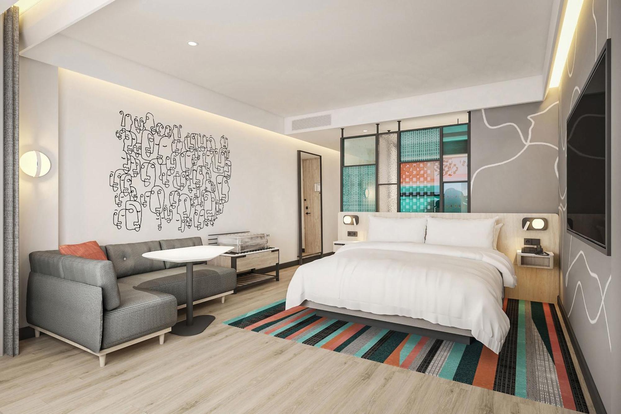 Aloft Room 1 King Bed capacity Fun Activities